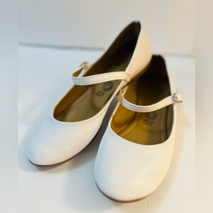 Girls Dress Shoes Ballerina Flats white